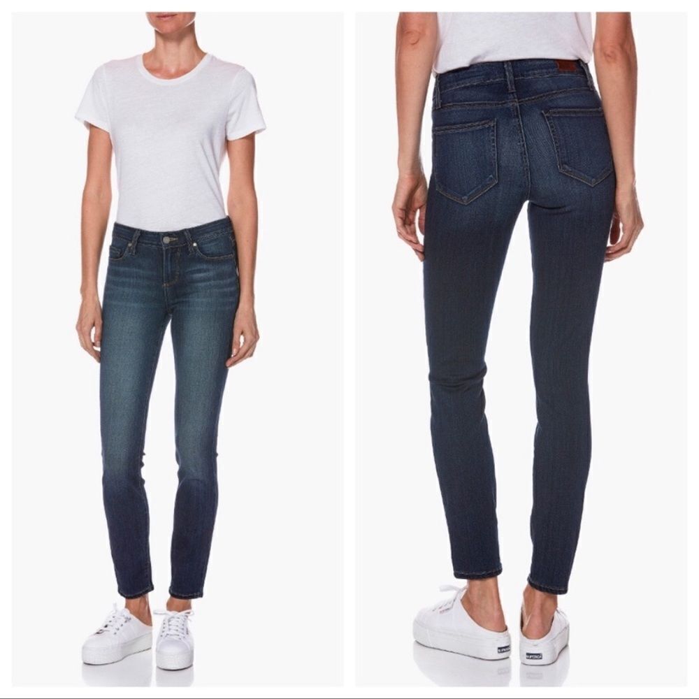 PAIGE Jeans Verdugo Nottingham Ankle 26 Stretch Preppy Dark Wash
